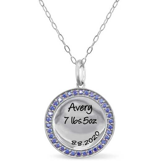 Personalized Circle Pendant: Avery